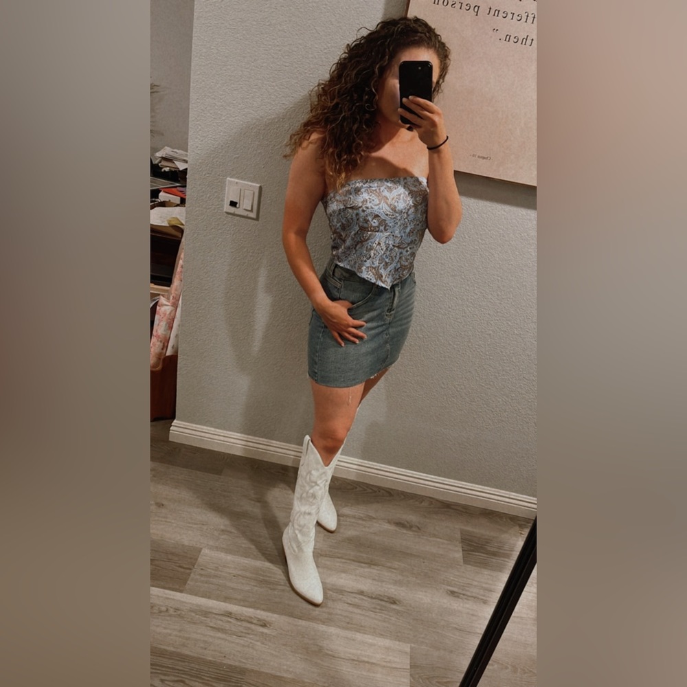 Satin Bandana Crop Top ♡